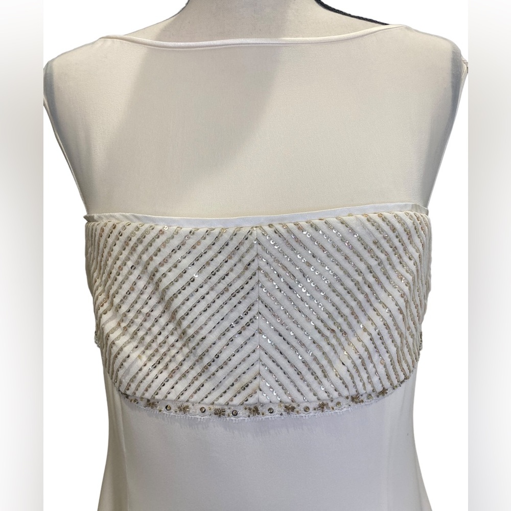 Escada Silk Dress Cream Size 38